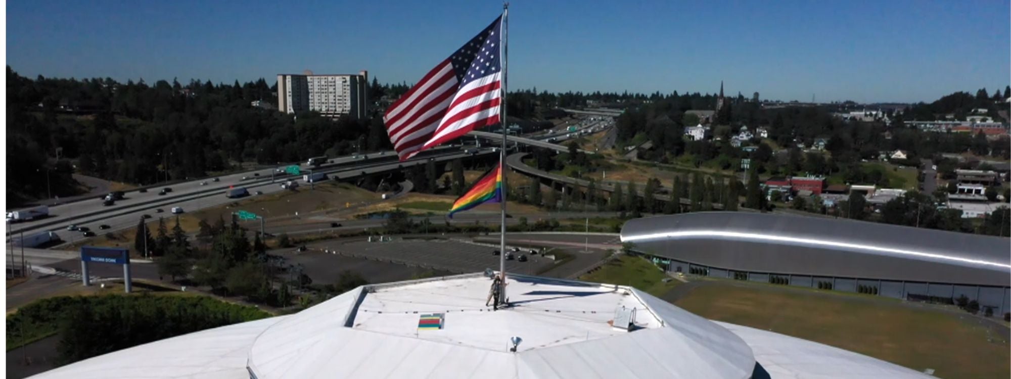 Tacoma Pride Flag Raising | Tacoma Dome